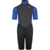 Typhoon Storm3 Boys 3/2mm Shorty Wetsuit - Nite Blue -Mystic Sales Store 2021 Typhoon Junior Shorty Wetsuit 250935 black nite blue 1