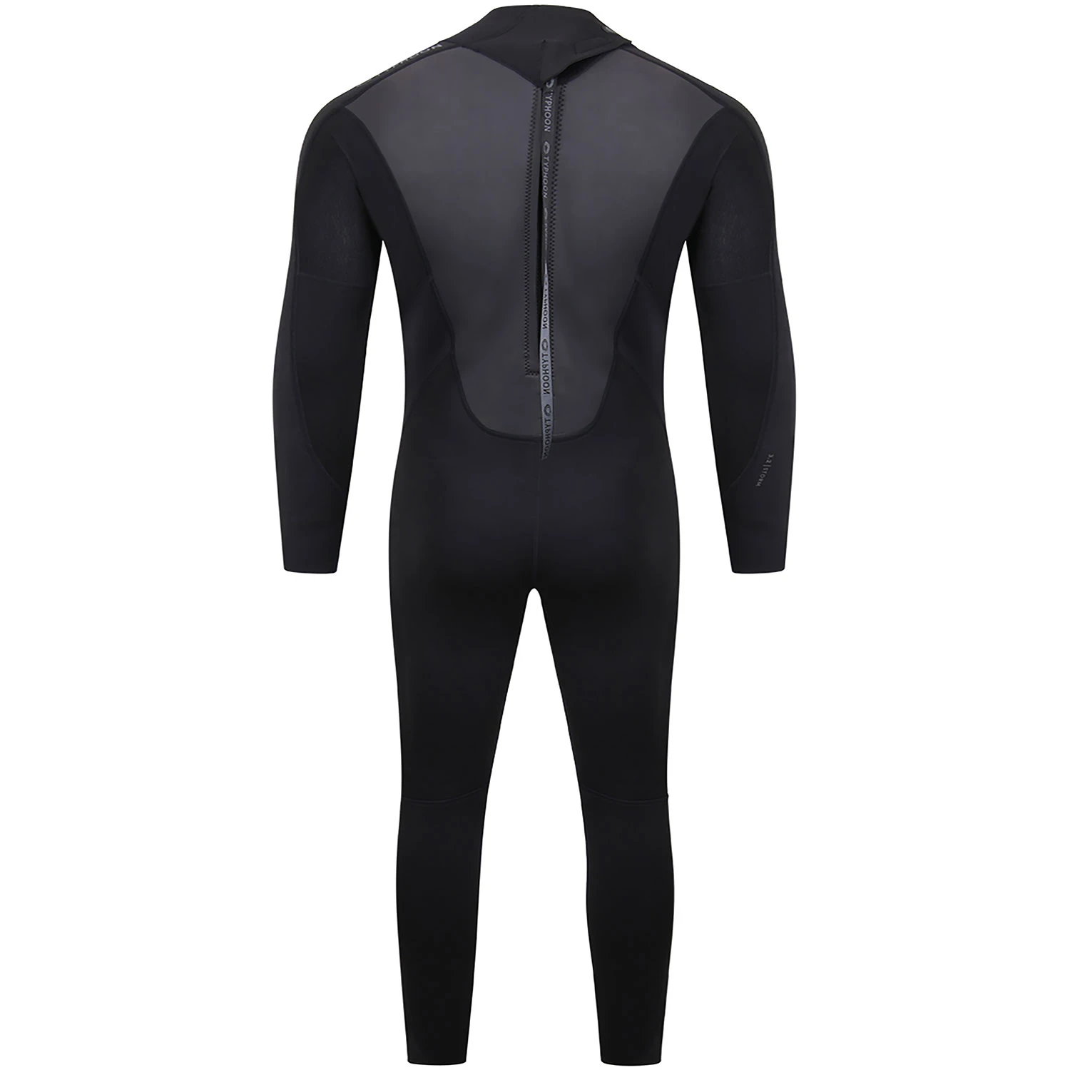 Typhoon Storm3 3/2mm Back Zip Wetsuit - Black 4 Typhoon Storm3 3/2mm Back Zip Wetsuit - Black - Image 2