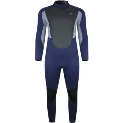 Mystic Sales Store 11 Typhoon Storm3 3/2mm Back Zip Wetsuit - Navy/ Grey Marl