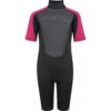 Typhoon Swarm3 Girls 3/2mm Shorty Wetsuit - Black/Pink -Mystic Sales Store 2021 Typhoon Swarm Shorty Wetsuit 250993 SWARM3 SHORTY YTH black pink 1