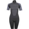 Typhoon Womens Swarm3 3/2mm Shorty Wetsuit - Black/Graphite -Mystic Sales Store 2021 Typhoon Swarm Shorty Wetsuit M30A0781