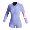 Mystic Womens Lunar 2/2mm Front-Zip Longarm Shorty Wetsuit - Pastel Lilac -Mystic Sales Store 2022 Mystic Womens Lunar Front zip Longarm Shorty 35000.220089 501 01