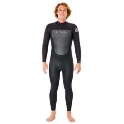 Rip Curl Omega 3/2mm E-Stitch Back Zip Wetsuit - Black -Mystic Sales Store 2022 Rip Curl Omega 32 Backzip Wetsuit Black 114MFS 2