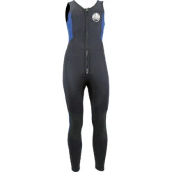 Mystic Sales Store 22 Alder Quatro 3/2mm Front Zip Long John Wetsuit - Black/Blue