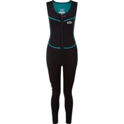 Mystic Sales Store 40 Gill Womens Dynamic Front Zip Longjane Wetsuit - Black