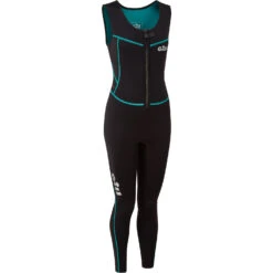 Gill Womens Dynamic Front Zip Longjane Wetsuit - Black -Mystic Sales Store Gill Womens Dynamic Longjane Wetsuit 5017W BLACK 3