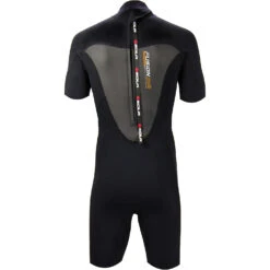 Sola Fusion 3/2mm Shorty Wetsuit - Black -Mystic Sales Store Sola Mens Shorty Black A172120BLACK20Back