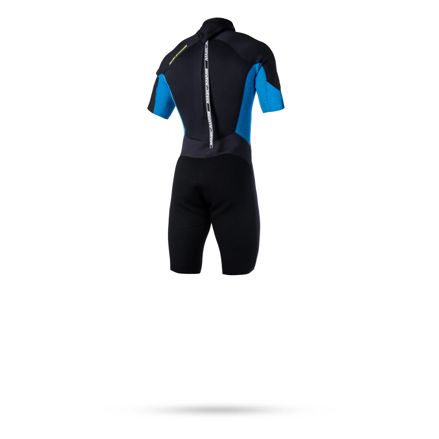 Magic Marine Ultimate 3/2mm Back-Zip Flatlock Shorty Wetsuit - Blue - Image 2